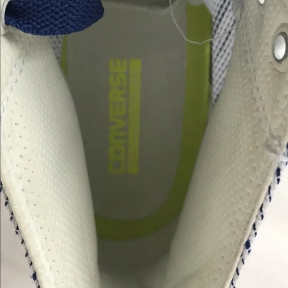 CONVERSE Chuck Taylor Hi Top Sneakers M12 W14 Blue White Stripe - Picture 6 of 9